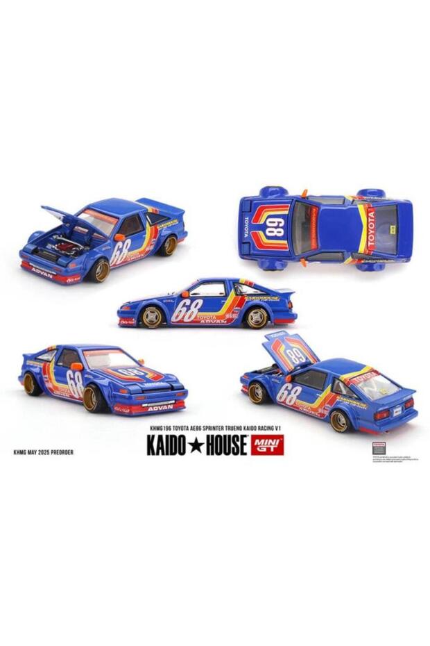 196 Toyota Ae86 Sprinter Trueno Kaido Racing V1 1/64 Model Car
