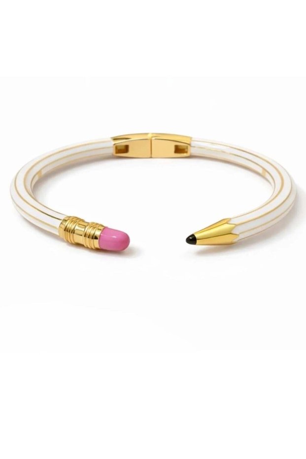 Nesly pencil chic colored pencil shaped steel bracelet