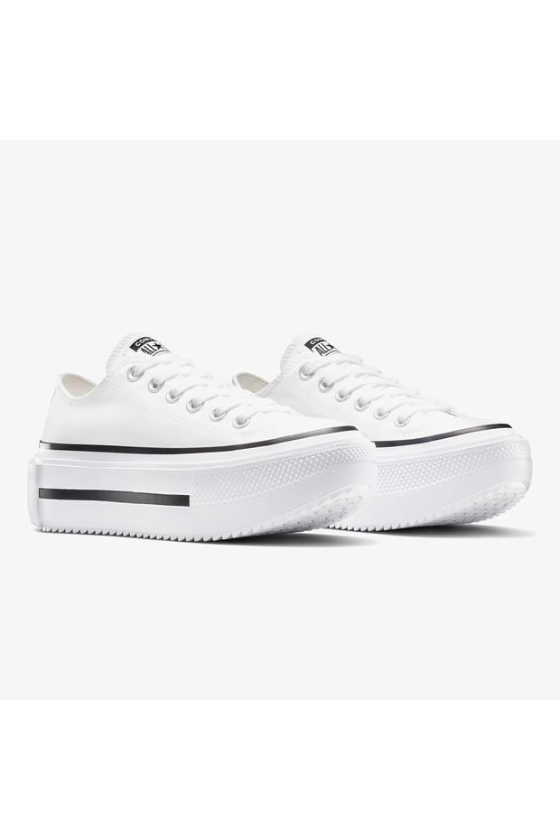 Chuck Taylor All Star Lift Double Stack Platform Kobiece białe trampki - 2
