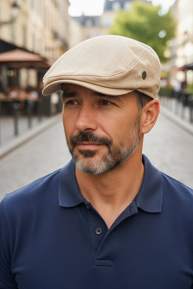 Karnas Natural Linen Cap – Standard Size Superior Comfort