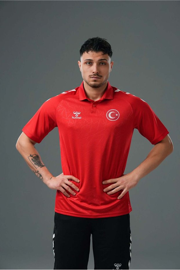 Turkey National Team Camping T-Shirt with Collar (Name and Number Printed with Gift)