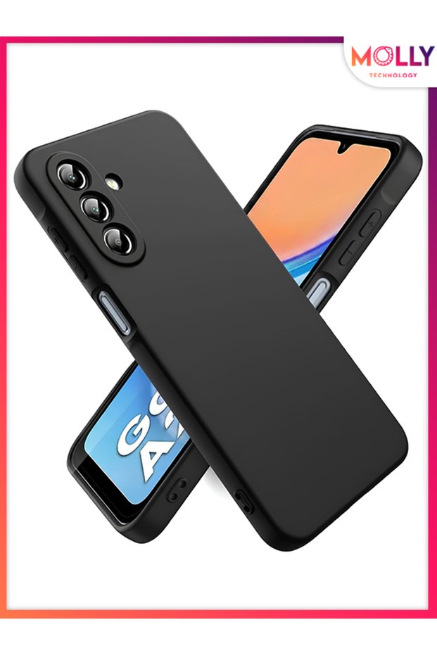 Black Liquid Inside Velvet Matte Silicone Case for Samsung Galaxy A26
