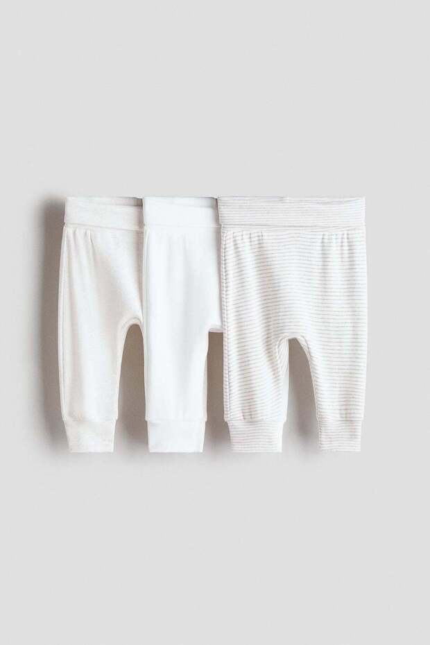 3-pack cotton trousers