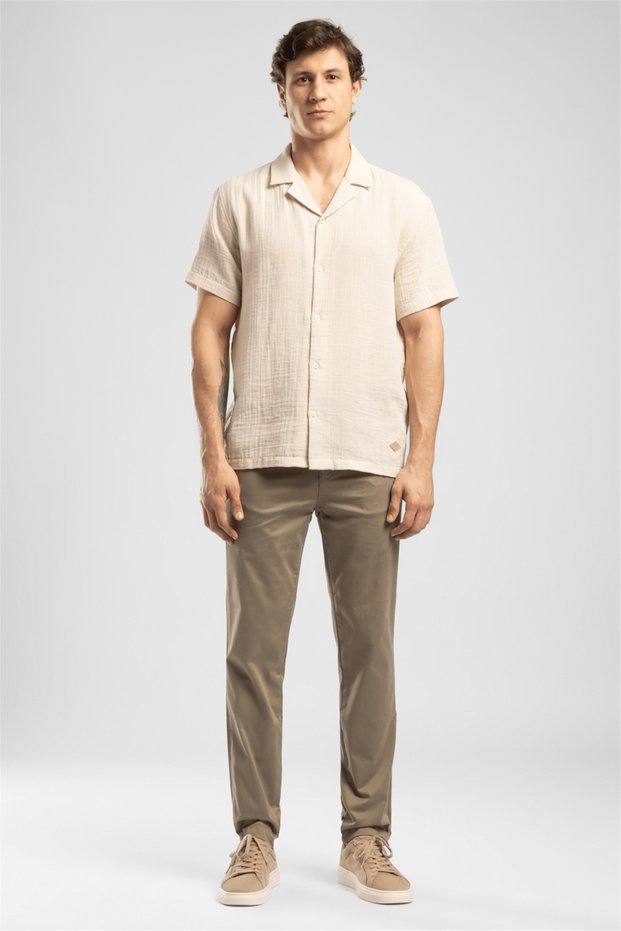 Normal Waist Slim Straight Khaki Men's Chino Trousers 262 Lcm 221004 New Chino 2 Khaki