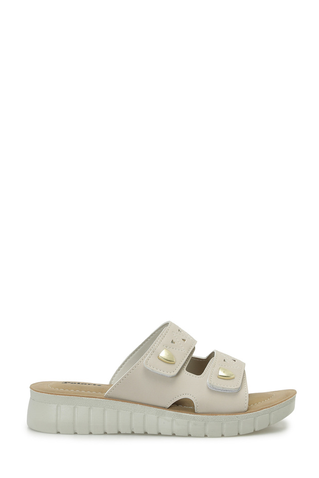 409005.Z6Fx Beige Women's Slippers