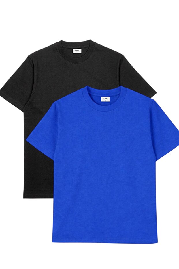 2-Pack Oversize Basic Crew Neck T-Shirt - 1