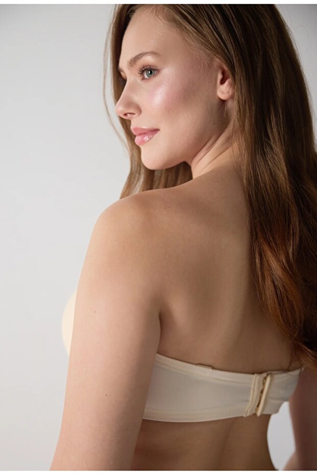 Sponge Strapless Bra-7038 - 2