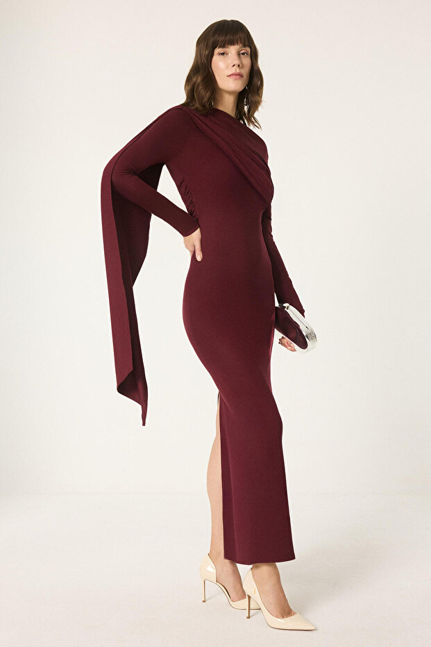 Shawl Detail Dress