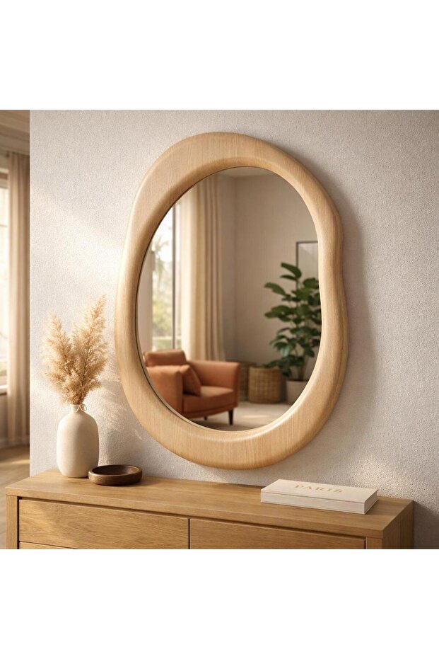 Modern Unique Design Wooden Frame Mirror for Decoration