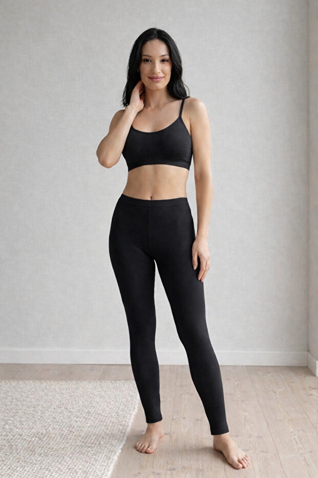 Bamboo Women's Long Leggings Soft Slim Leggings