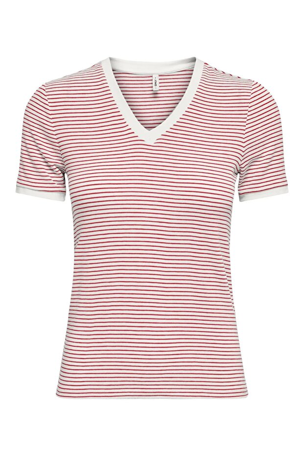 Onltine S/S V-Neck Reg Top Jrs Women's T-Shirt 15368366