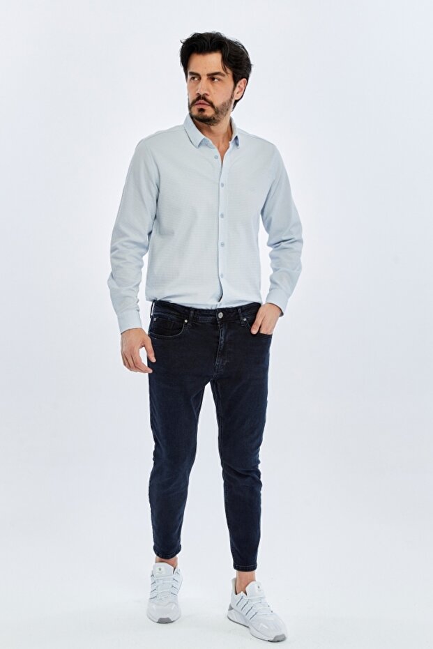 Justin Men's Jean Pants Lf2043526 Blue Black Wash