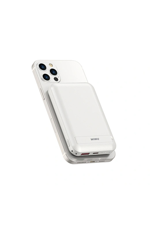 Snap Cube Magnetic Wireless Charging 10000mAh Power Bank - White