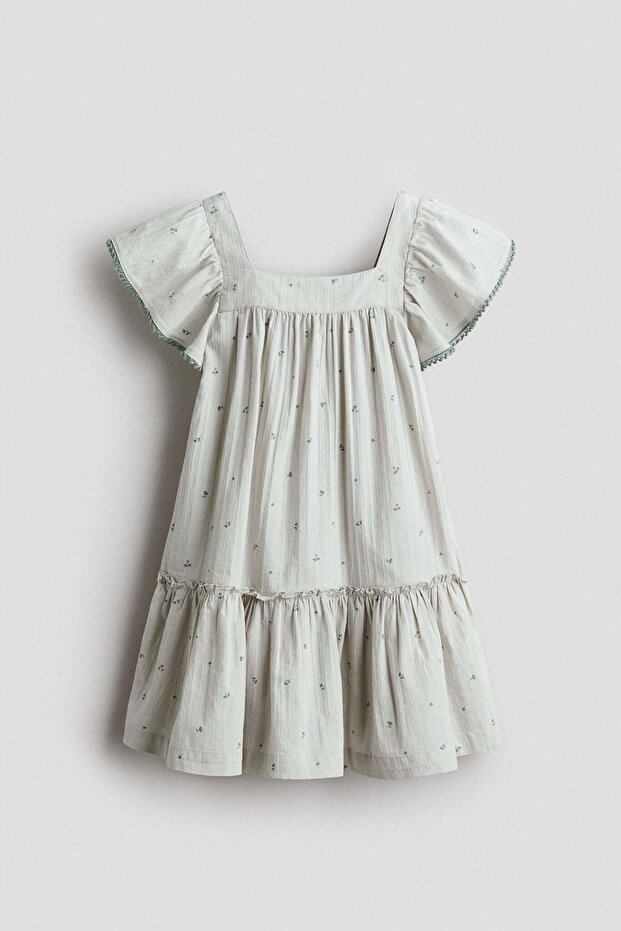 Flared cotton dress