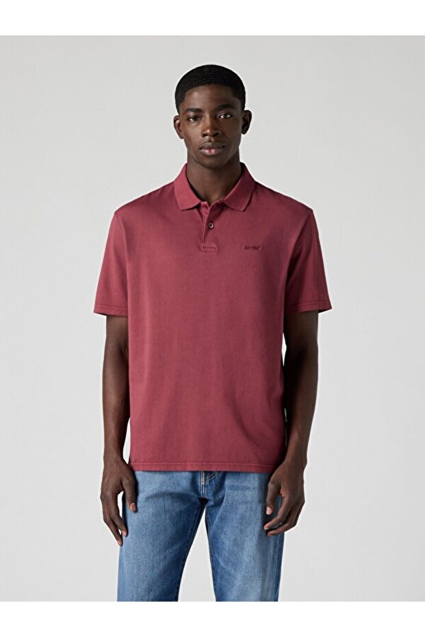 Authentic Polo Yaka Kırmızı Tişört