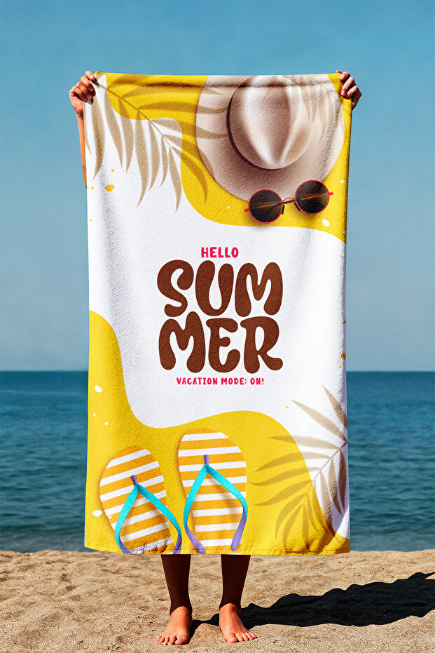 Unisex 75X150Cm Summer Patterned Beach Towel - Bath Towel - Sea Towel Plj-13