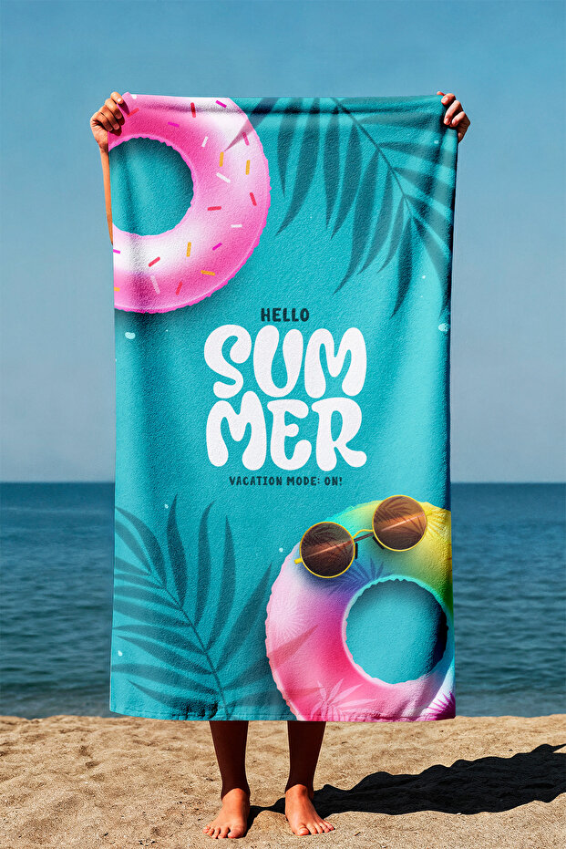 Unisex 75X150Cm Summer Patterned Beach Towel - Bath Towel - Sea Towel Plj-14
