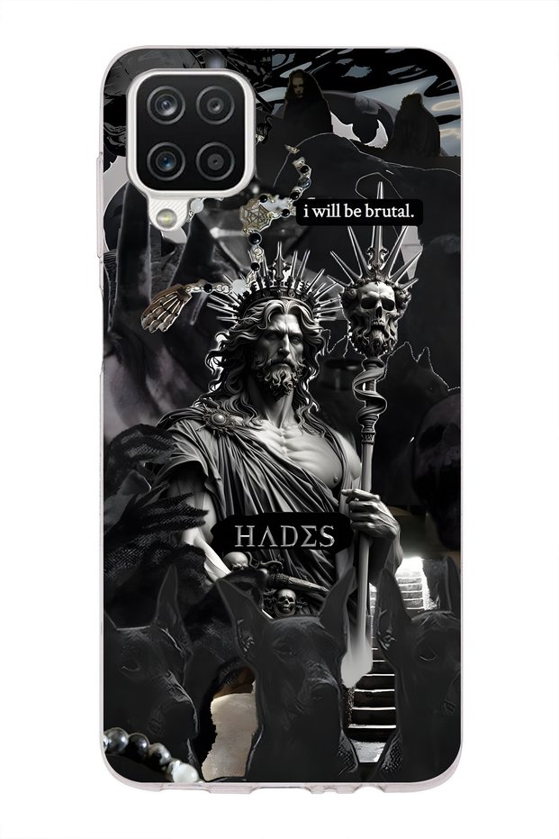 Samsung Galaxy A22 / M22 / M32 Compatible Hades Mythology Patterned Transparent Phone Case