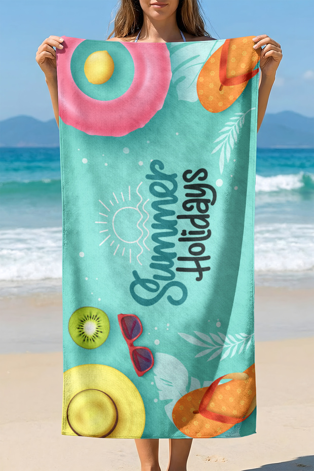 Unisex 75X150Cm Summer Patterned Beach Towel - Bath Towel - Sea Towel Plj-22