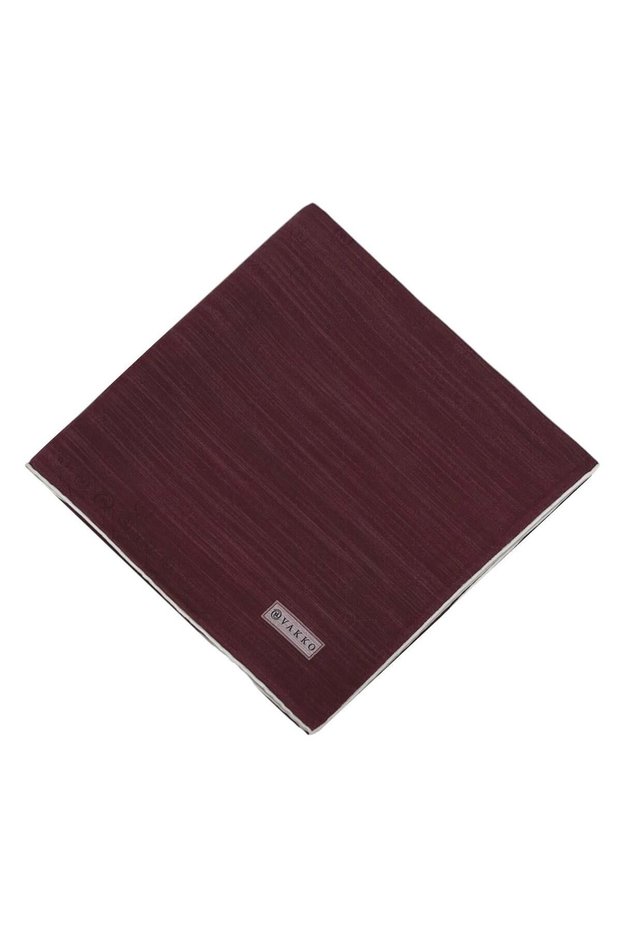Cotton Silk Scarf - New Hologram - Burgundy Cream