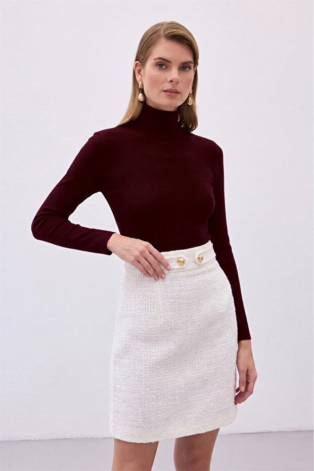 Full Fisherman's Knitwear - Dark Burgundy