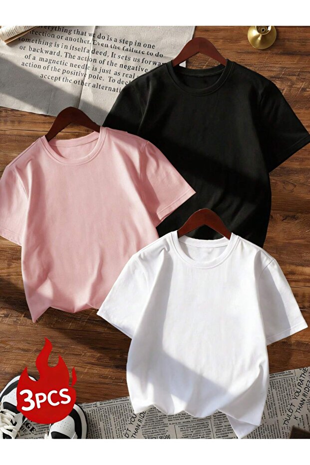 3 Pieces of Cycling Collar T-Shirts