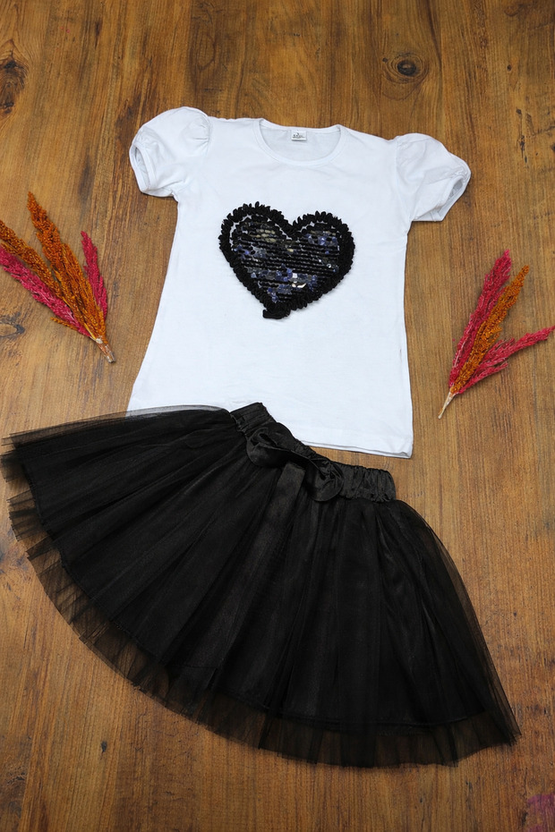 Girl's Tutu Skirt and Penyeli 2-Piece Set