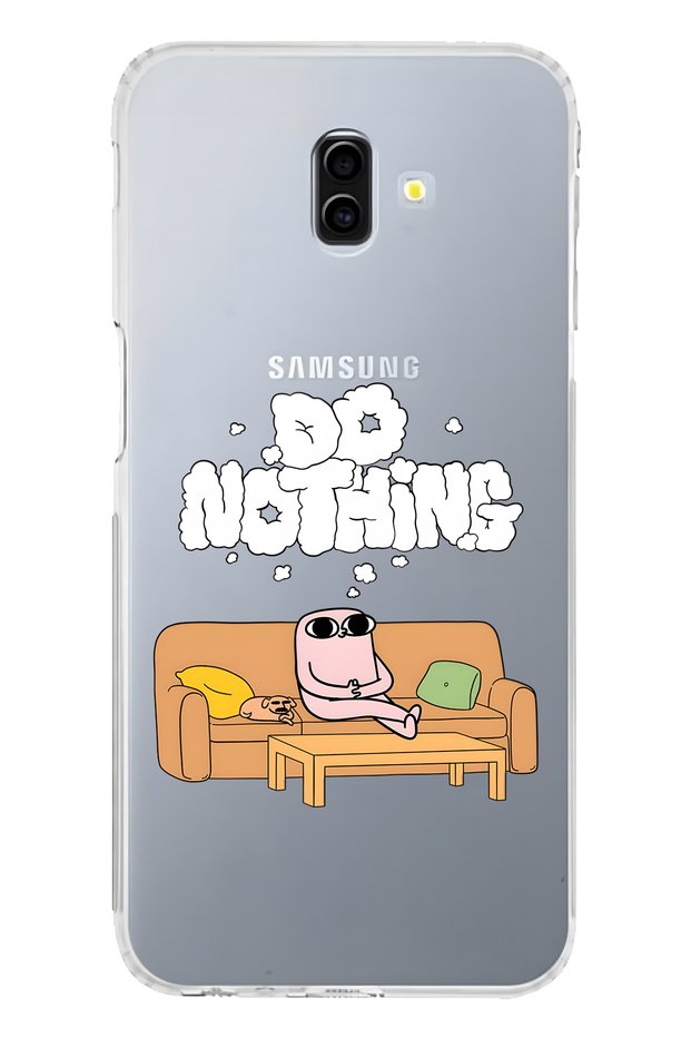 Samsung Galaxy J6 Plus Compatible Do Nothing Patterned Transparent Phone Case