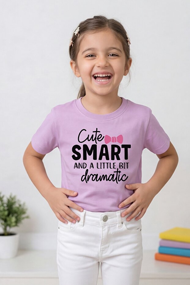 Girl Cute Smart And Dramatic T-Shirt