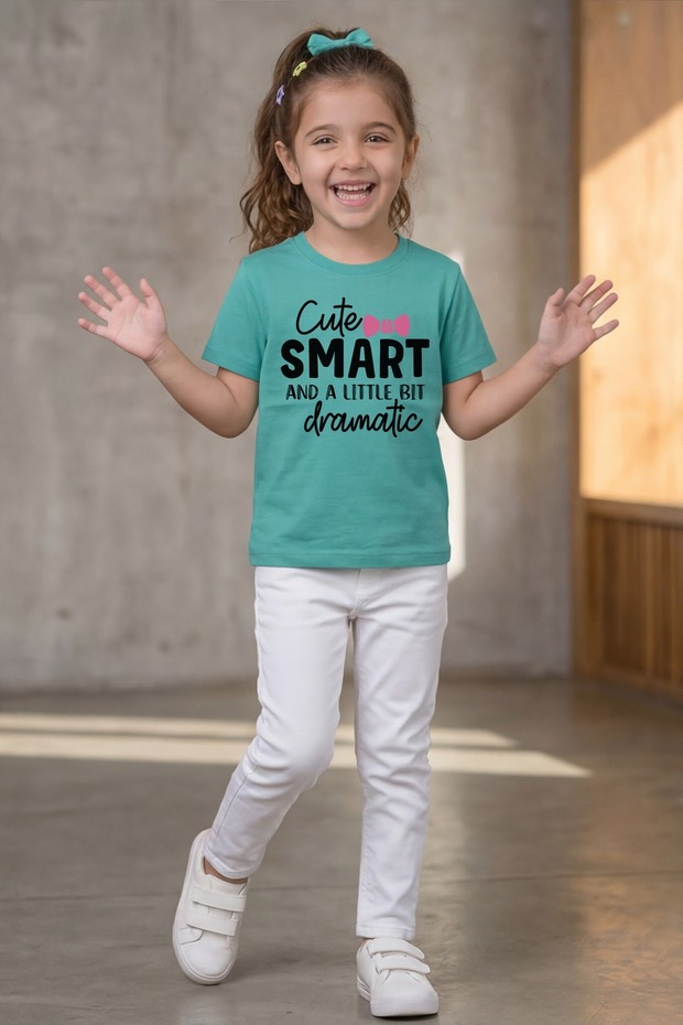 Girl Cute Smart And Dramatic T-Shirt