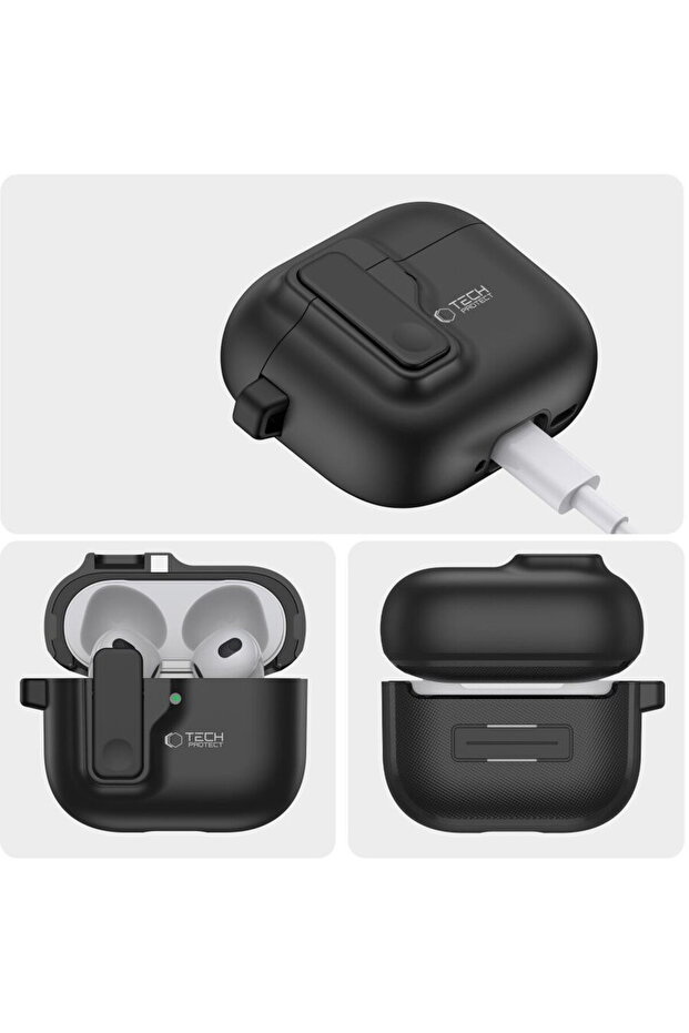 SLIM HOOK APPLE AIRPODS 4 BLACK - 2