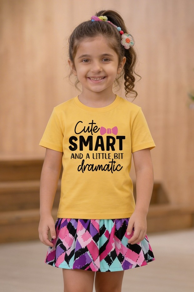 Girl Cute Smart And Dramatic T-Shirt