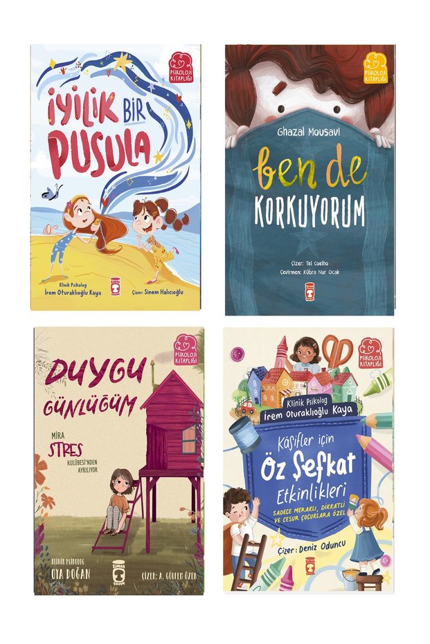 2-3.Sınıf Psikoloji Set Kaşifler İçin Öz Şefkat Etkinlik Ben De Korkuyorum İyilik Pusula Mira Stres