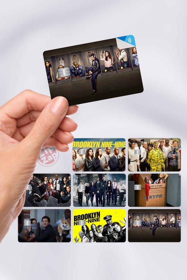 Brooklyn Nine Nine B99 Series Card Coated Adhesive Foil Sticker (8 Pieces)