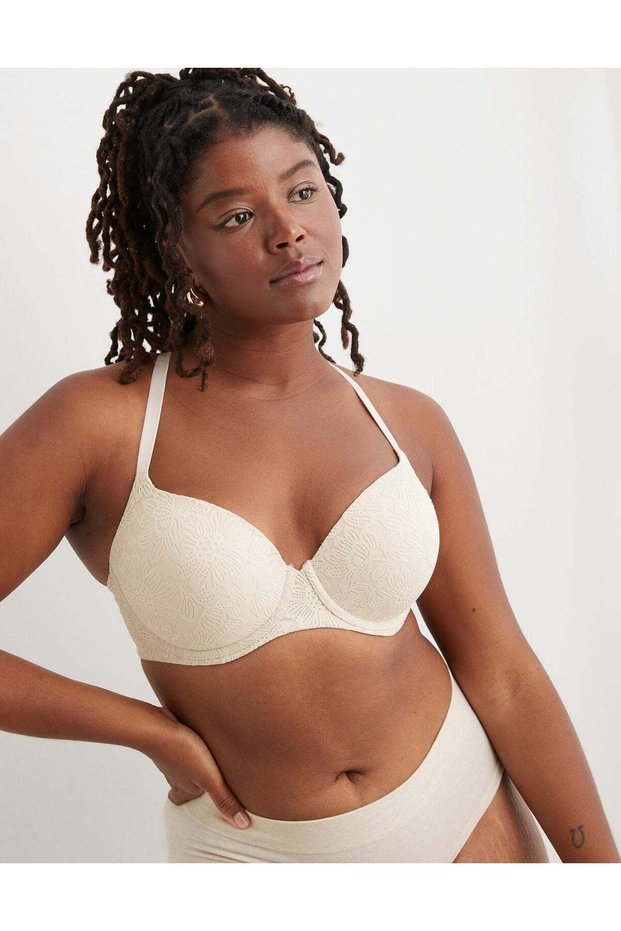 Aerie Sunnie Demi Push Up Bloom Lace Bra