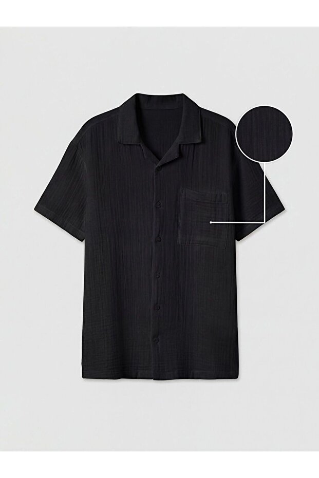 Lcw Kids Short Sleeve Boys' Muslin Shirt