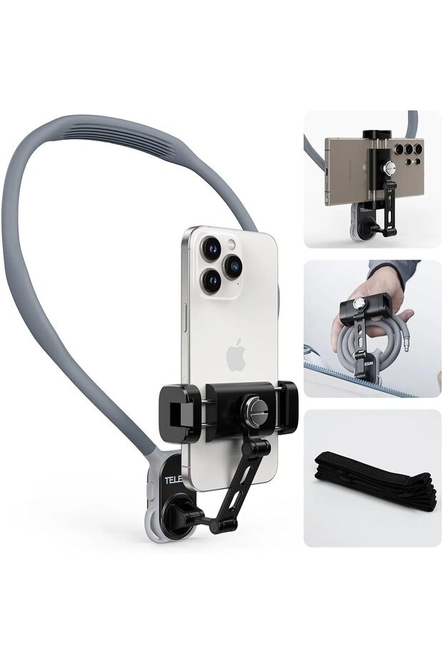 Neck Phone Holder POV/Vlog Neck Mount for Phones