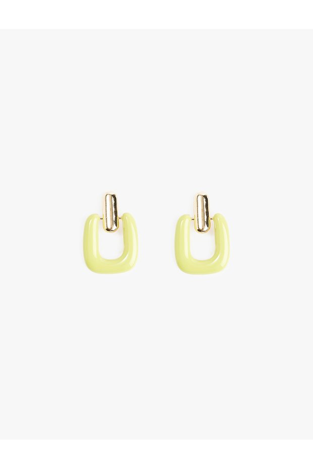 Steel Mixed Geometric Dangle Earrings