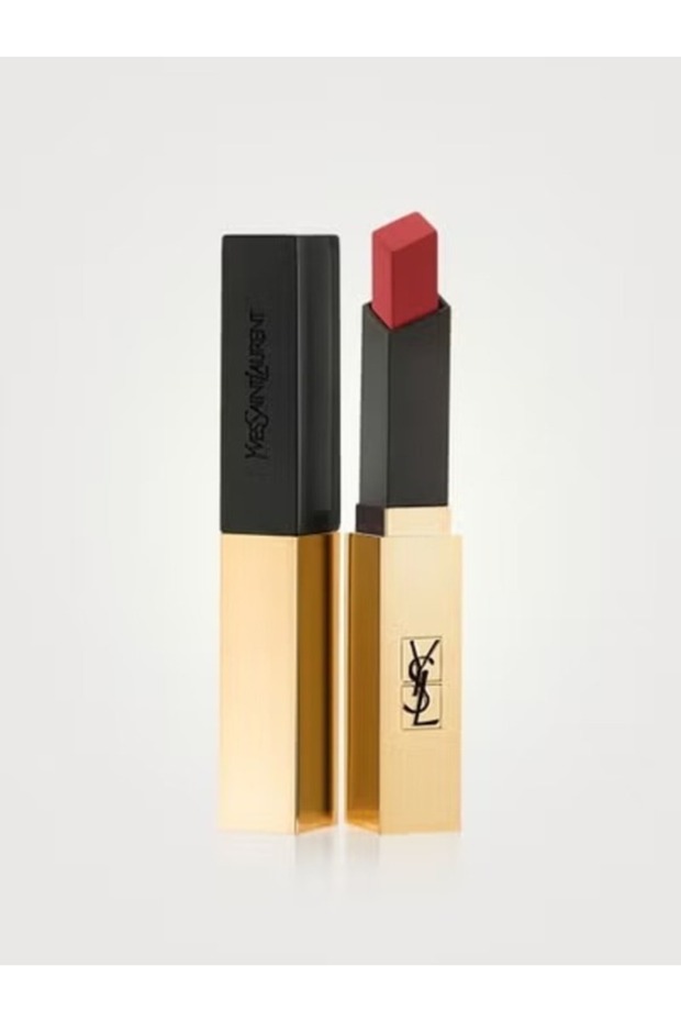 ROUGE PUR COUTURE THE SLIM LEATHER-MATTE LIPSTICK 2.2G - 9 RED ENIGMA