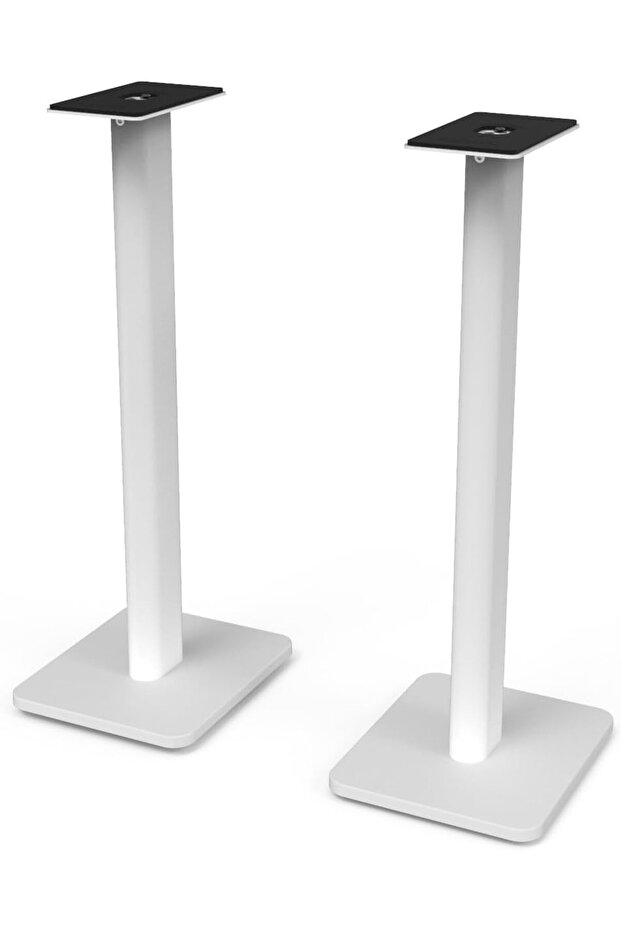 SP26PLW 26 inch Bookshelf Speaker Stand - Low Profile - 2 Pack (White)