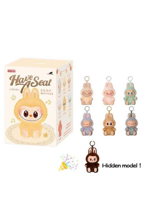 Labubu Have a Seat Vinyl Plush Blind Box,Random Design Action Figure Collectible Toy,Single Box