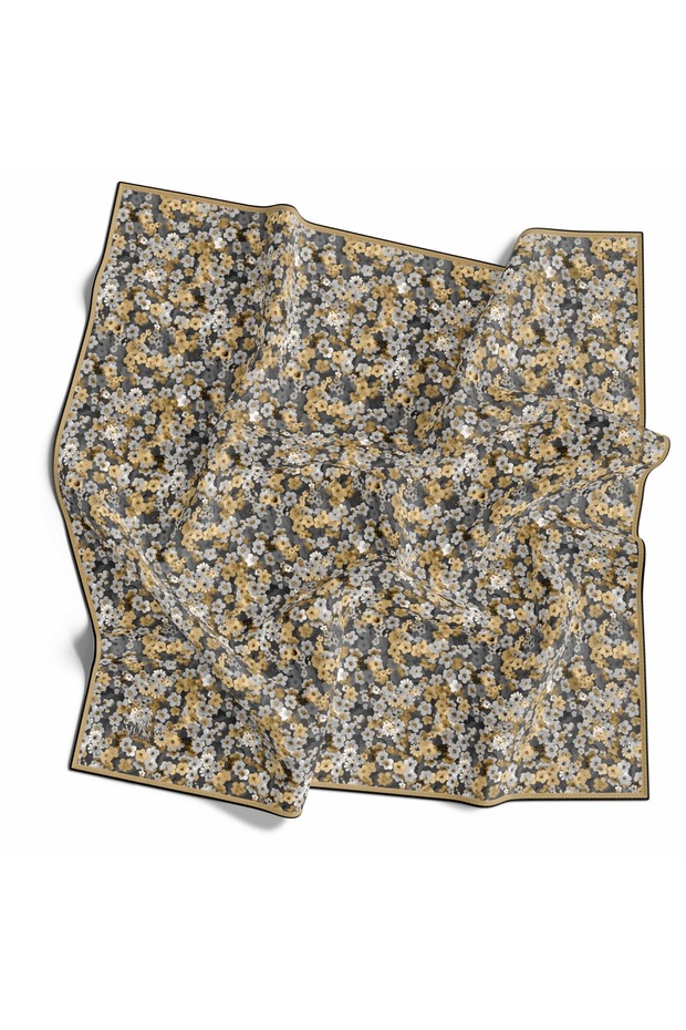 Mono Scarf Cotton Soft Scarf (Crispy Flower Pattern)
