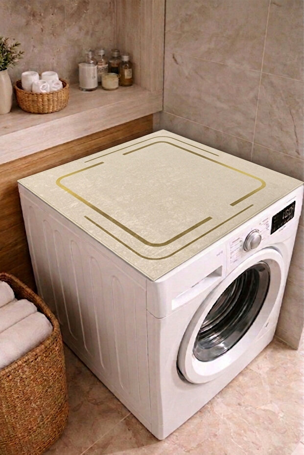 Digital Printed Washing Machine and Dryer Cover Protection Pad Non-Slip Washable