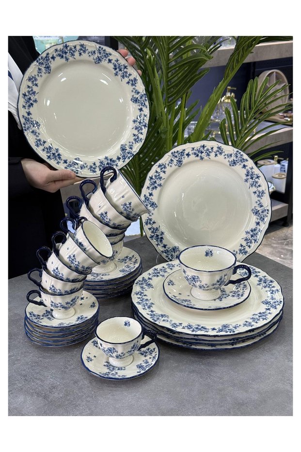 Vintage Garden Luxury Porcelain 6-Piece Serving Set
