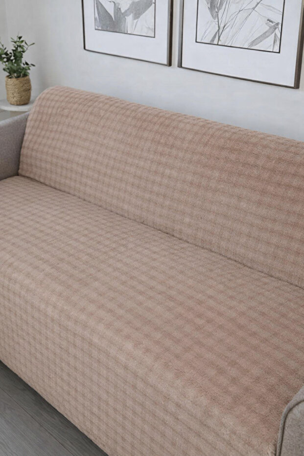 Rabbit Hair Imported Bubble Ultra Soft Non-Slip Washable Sofa/Sofa Bed Cover 170X210 Large Size