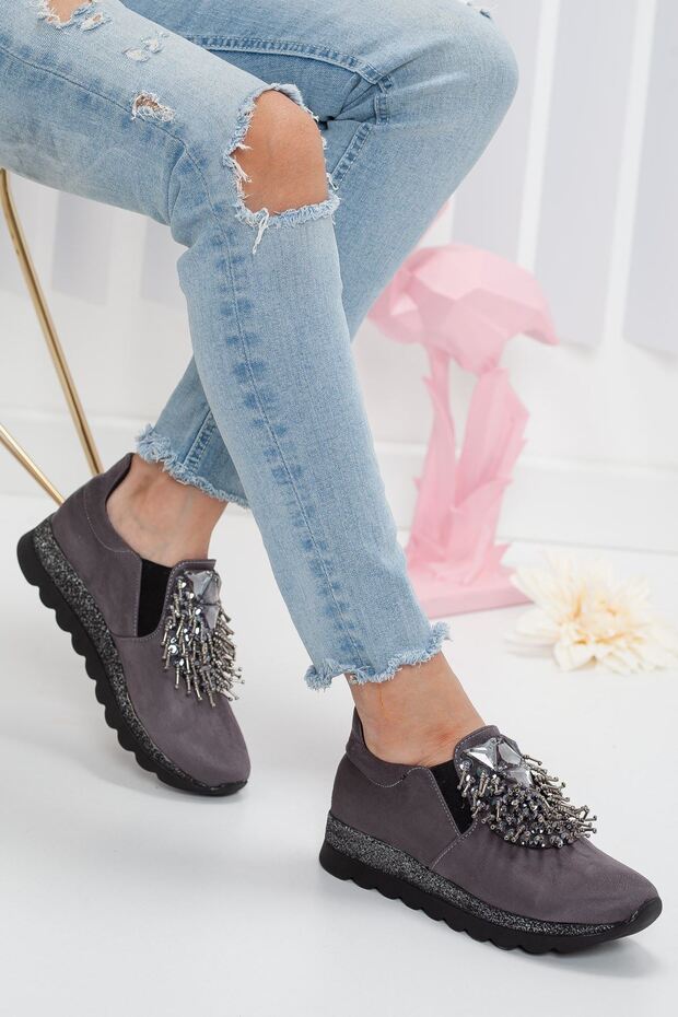 Benita Orthopedic Gray Shoes