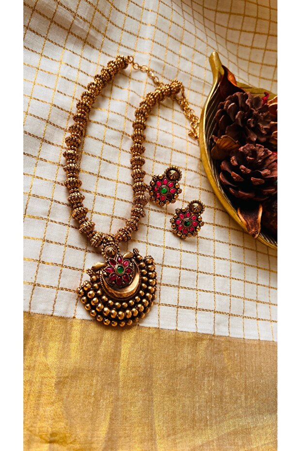 Antique temple necklaces