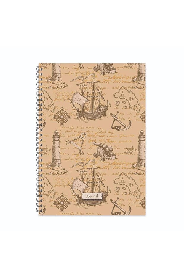 Keskin 20*28 Lined Spiral Bound Hard Cover Journal Notebook - No:04
