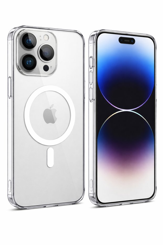 IPhone 15 Pro Şeffaf MagSafe Kılıf