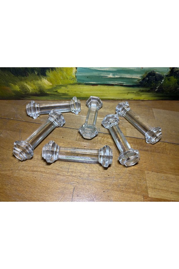 6 Pieces of Glass Tableware Organizers Are 11 cm Long for Placing Cutlery